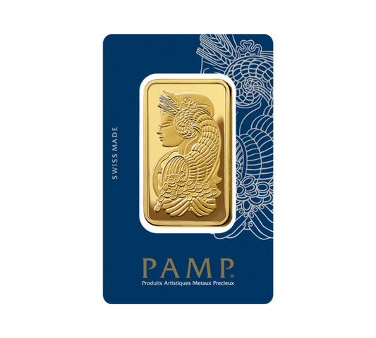 Lady Fortuna™ Gold Minted Bar - 100g