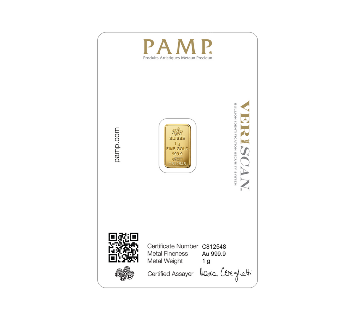 Lady Fortuna™ Gold Minted Bar - 1g